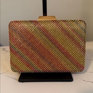 Multicolor Rhinestone Clutch